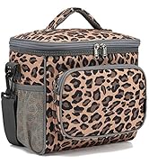 FlowFly Insulated Reusable Lunch Bag Adult Large Lunch Box for Women and Men with Adjustable Shou...