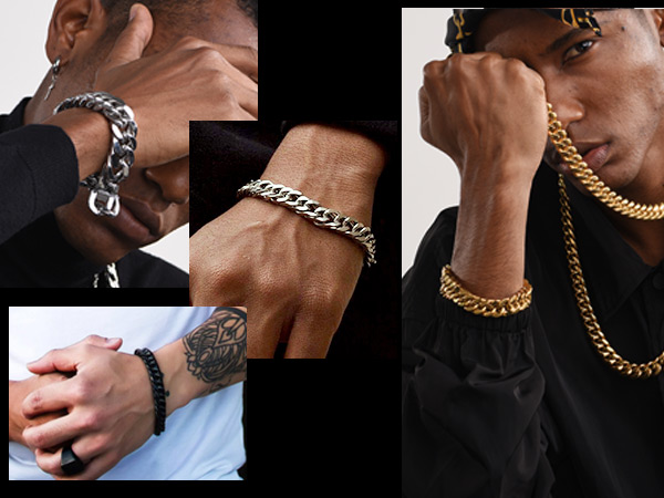 men chain bracelet cuban bracelet