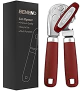 Can Opener Manual, Can Opener with Magnet, Hand Can Opener with Sharp Blade Smooth Edge, Handheld...