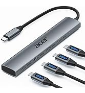 Acer USB C Hub, 10Gbps Type C Splitter with 4 USBC 3.2 Port, High Speed Type C Multiport Adapter ...