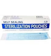 Genco Dental Self Seal Sterilization Pouches for Dentists, Autoclave Sterilizer Bags for Cleaning...