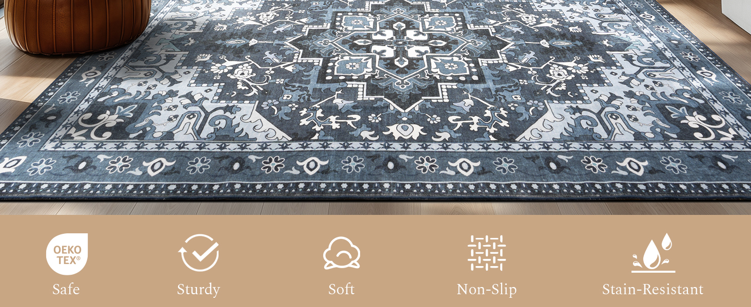washable area rug