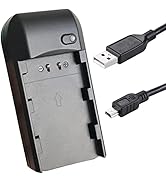 CofunKool Camera Battery Charger, for Camcorder NP-FV5 Plus 3.7V 1000/1500/2000/2500mAh Rechargea...