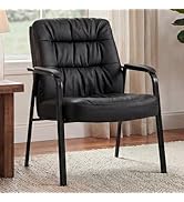 OLIXIS Office Waiting Room Guest Chair, 500lbs Office Reception Lobby PU Leather Chair No Wheels ...