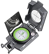 Anbte Military Compass with Carry Bag Inclinometer Multifunctional Sighting Compass Waterproof Su...