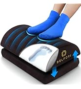 Premium Under Desk Footrest - Ergonomic Foot Rest for Work, Home &amp; Office Use - Adjustable Height...