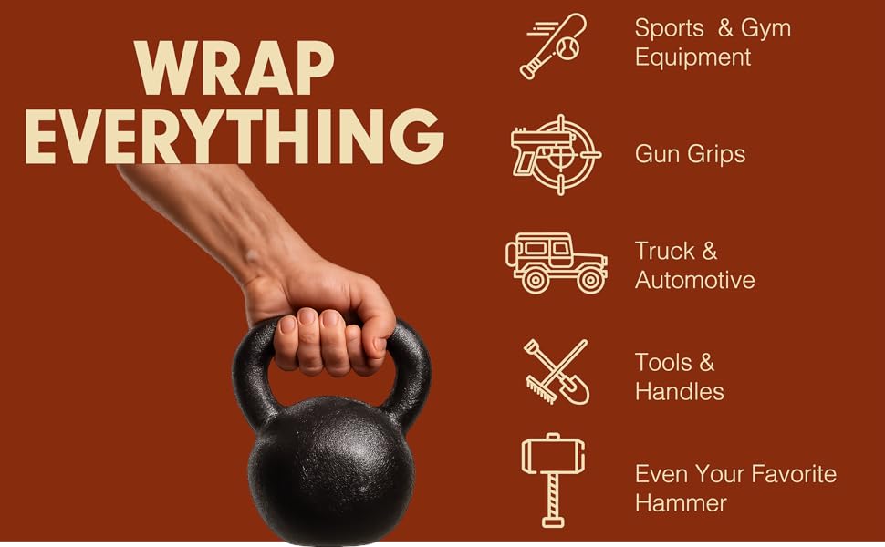 Thunder Tape helps you wrap everything from sports to tools, gun grips and more