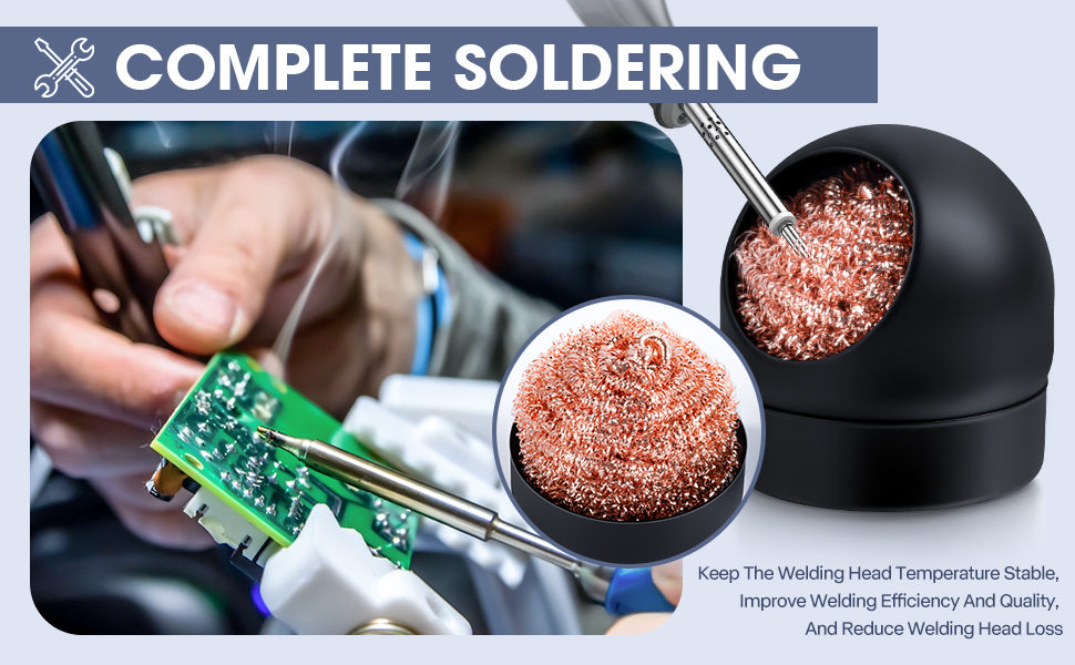 Non-slip Solder Flux Brass Tip Cleaner