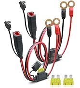 YHPWOQ 2 Pack 14AWG GC008 X-Connect Compatible with NOCO Battery Charger Accessories, M10 (3/8in)...