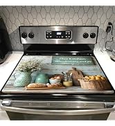 Glass Stove top Cover 28"x 20", Stove Top Covers for Electric Stove, Flat Range Mat for Glass Coo...