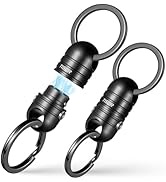 TISUR Quick Release Keychain, Magnetic Key Holder Keyring Connector, Detachable Key Chain Rings f...