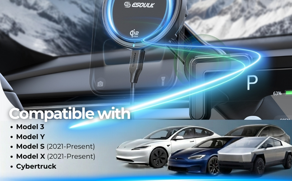 tesla model y magnetic phone holder