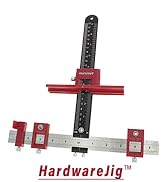 Milescraft 1340 Hardware Jig – Adjustable Drill Guide to Quickly Install Cabinet/Drawer Handles, ...