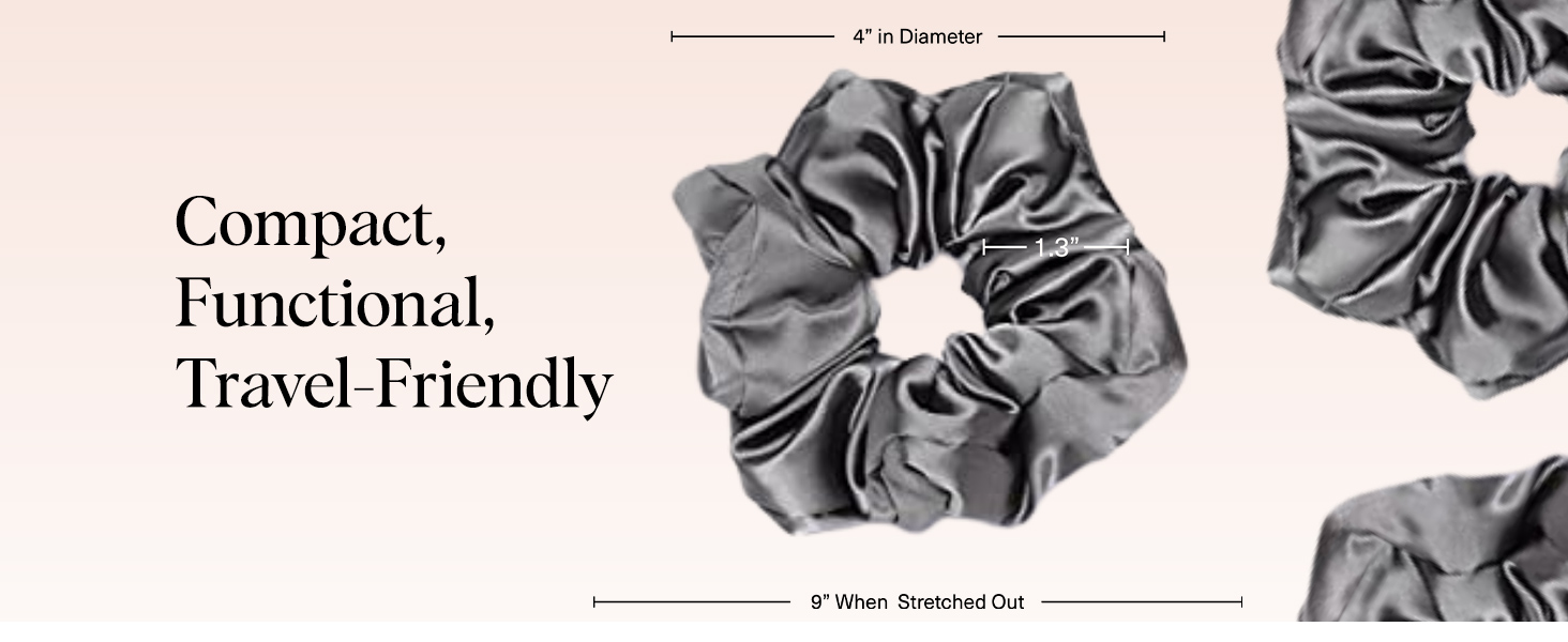 Kitsch Satin Hair Scrunchies for Women, Softer Than Silk Scrunchies for Hair