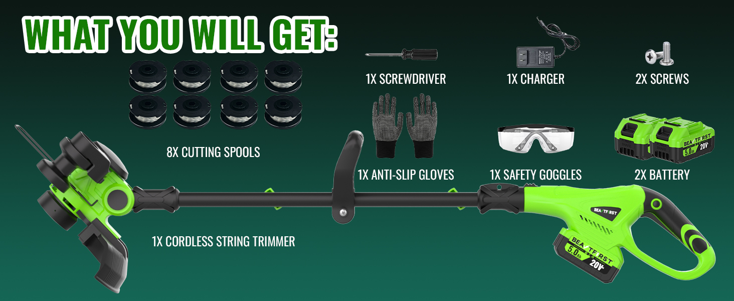 battery operated weed wacker cordless cordless string trimmer