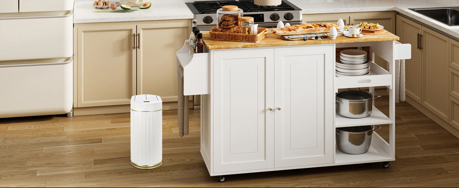 white gold motion sensor teash can 5