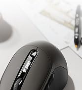 TECKNET Bluetooth Mouse with Screen, [ BT5.2+BT5.0+2.4G ] Wireless Mouse, Type-C Rechargeable wit...