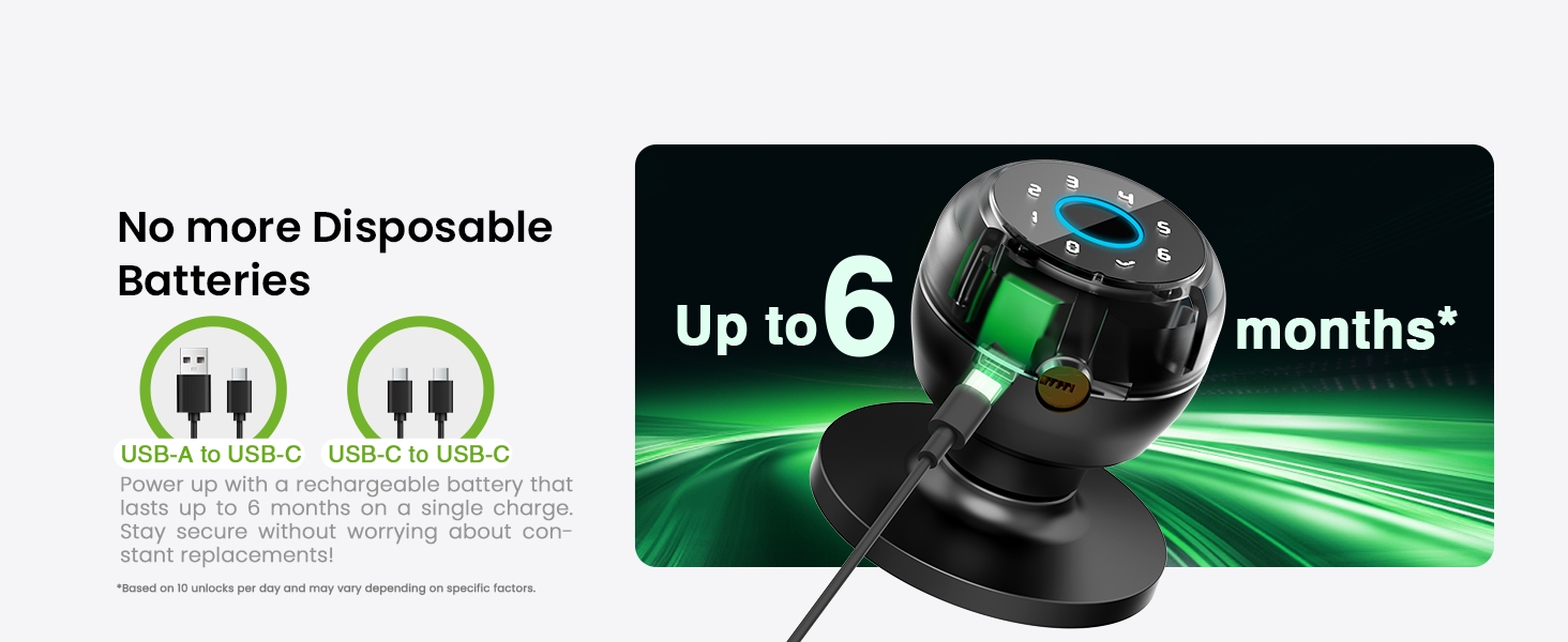 ghome smart door lock secure door knob for front door bedroom easy to install