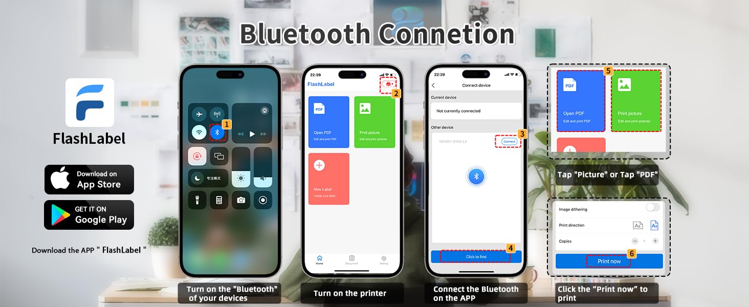 bluetooth label printer 