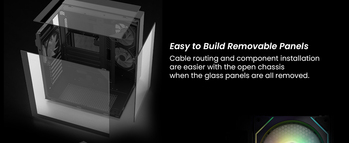 Zalman ZQBE ATX Mid Tower Gaming PC Case