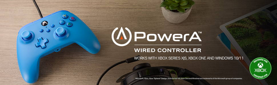 xbox controller blue wired