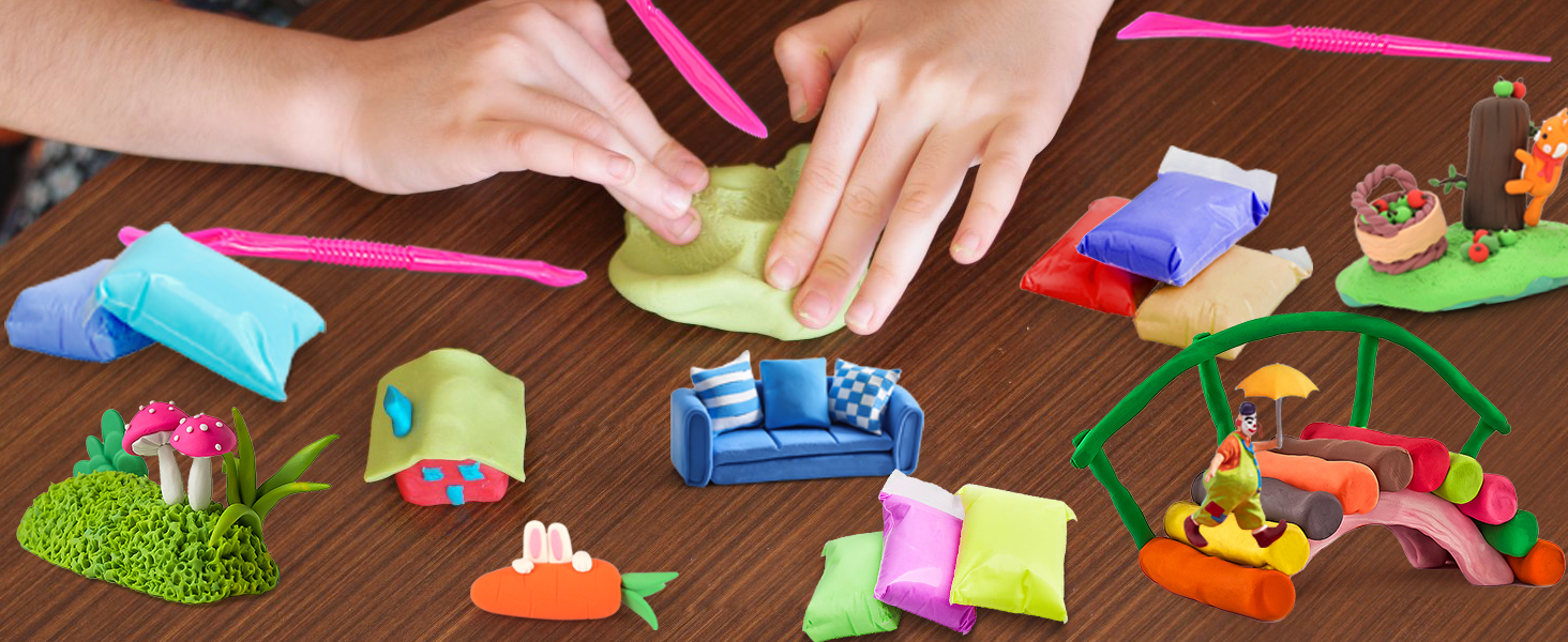 Air dry clay, modeling clay for kids, air clay, clay for kids