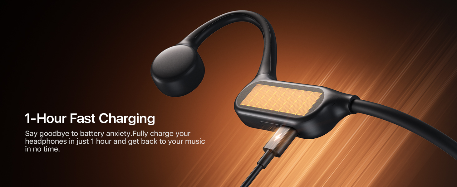 Headphones for cycling / hiking RAEOHE headphones Fast charge running headphones Workout Headphones