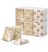 Pocket Tissue, Travel Size Facial Tissue Bulk, Pattern Tissue Packs, Small Individual Tissue Mini...