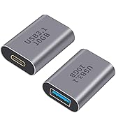 Poyiccot USB A to USB C Adapter, 2Pack USB C to USB 3.1 Adapter, 10Gbps USB A Female to USB C Fem...