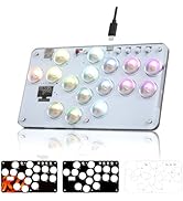 RK ROYAL KLUDGE T16C Arcade Stick 16 Keys with Custom RGB &amp; Hot Swap, All-Button Arcade Controlle...