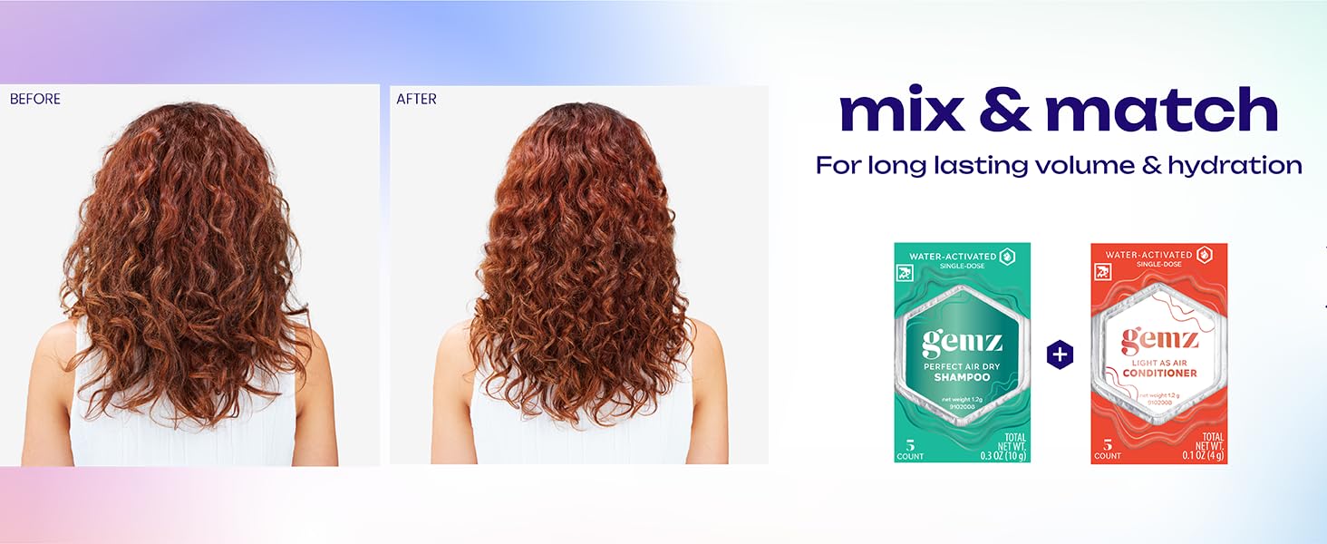 Mix &amp;amp; match. For long lasting volume &amp;amp; hydration