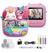 TIATUA Kids Camera Instant Print, Camera for Kids with Printable Photos, Toddler Camera Toys for ...