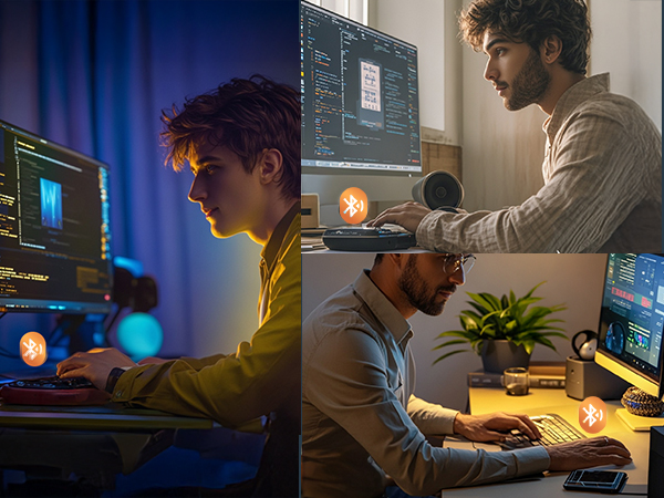 USB Bluetooth 5.4 Adapter for Desktop PC: Long Range Wireless Dongle with 5dBi Antenna Plug & Play