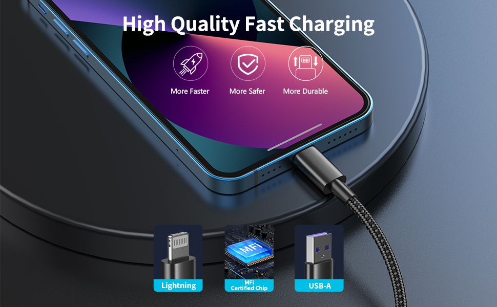 6 foot iphone charger cord