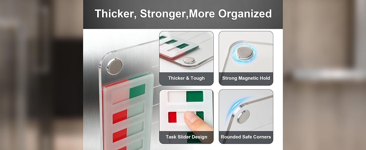 Transparent Magnetic Chore Chart