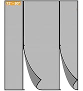 yotache Magnetic Screen Door 72 x 80, Screen Size 74