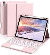 ZKTUYU for iPad 11th 10th Generation Case with Keyboard, 7-Colors Backlit, Folio Cover with Penci...