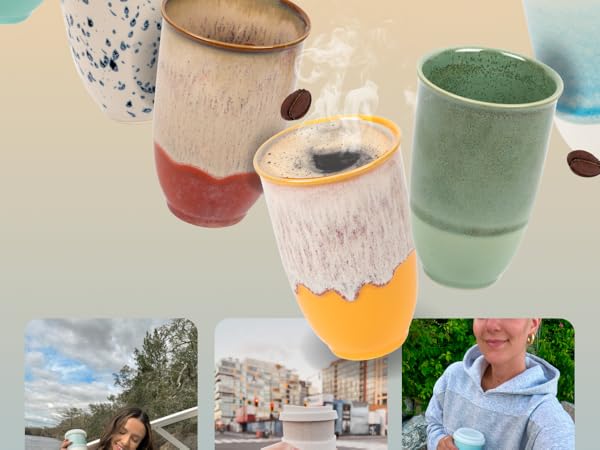 Nova Ceramic Travel Mugs