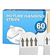 Heavy Duty Large Picture Hanger, 30-Pairs (60 Packs) Velcro Adhesive Picture Hangers, No Damage W...