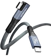 AGFINEST Certified USB 4 Cable Right Angle 3.3ft (240W, 40Gbps, 8K Video) Compatible with Thunder...