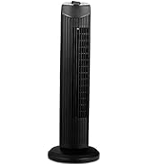 COSTWAY Tower Fan, 28-Inch Oscillating Tower Fan, Quiet Cooling Whole Room Bladeless, 3 Speed, 3 ...