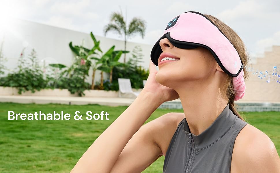 headphones for sleeping, sleep eye mask, Bluetooth eye mask, sleep mask for side sleepers