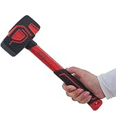 Rubber Mallet, HOUSERAN Rubber Mallet Hammer with Hook, 20 oz Rubber Hammer with Solid Rubber Hea...