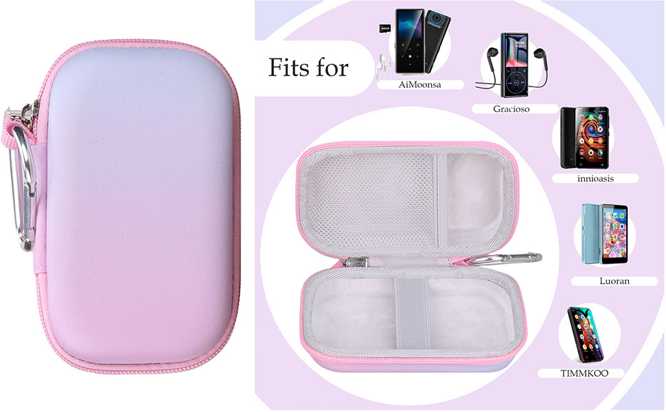 Mp3 Player Case Gradient Pink Blue
