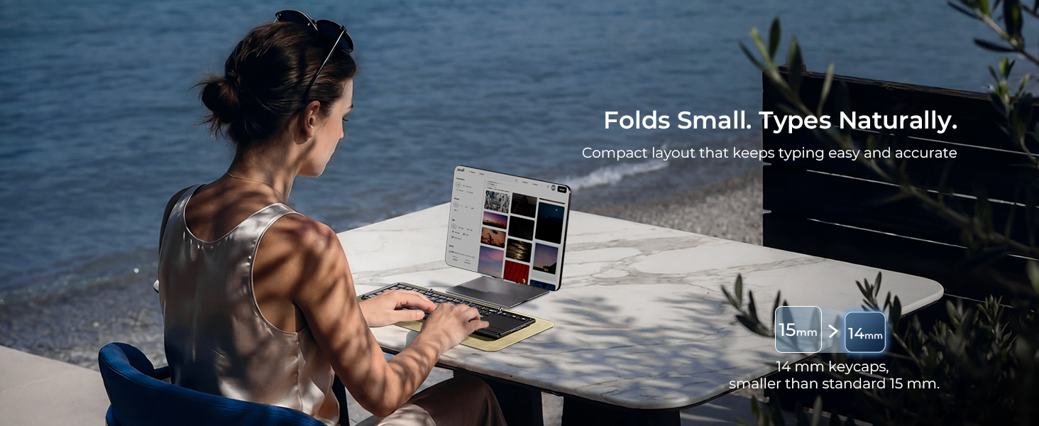 Foldable Keyboard with Touchpad