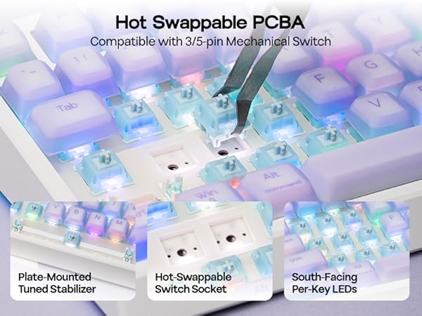 G84 PRO Mechanical Keyboard with Silicone Keycaps