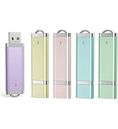 Aiibe 5 Pack 16GB 16G USB 2.0 Flash Drive Bright Thumb Drives Data Storage Memory Stick Portable ...