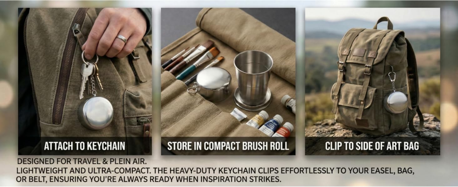 304 Stainless Steel Collapsible Paint Brush Washer