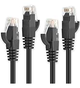 Ercielook Ethernet Cable 1 ft 2 Pack - Cat 6 High Speed Network Cable with Rj45 Connectors, Short...