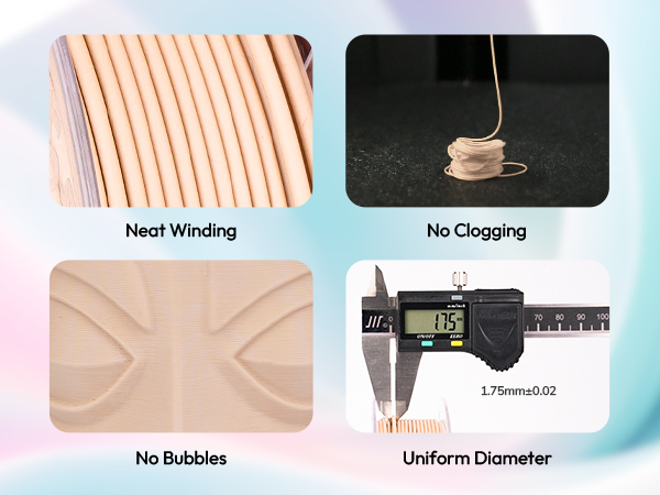 Dimensional Accuracy, no clogging, no winding, no bubbles
